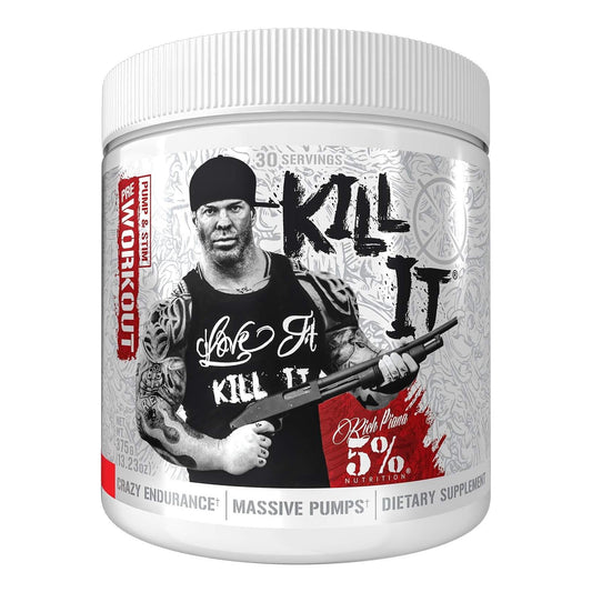 Rich Piana Kill It Pre-Workout Powder with Creatine, Caffeine, NO-Booster (13.23 oz, 30 Servings, Fruit Punch)