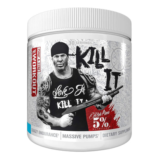 Rich Piana 5% Nutrition Kill It Pre-Workout Powder (Blueberry Lemonade, 13.23 oz, 30 Servings)