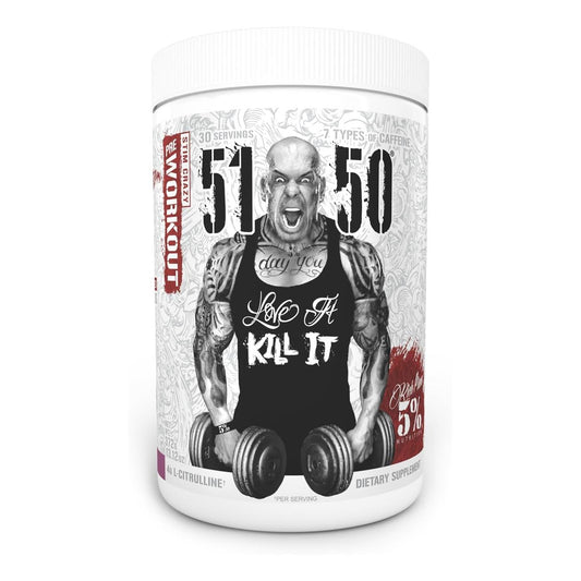 Rich Piana 5% Nutrition 5150 Pre-Workout Powder for Energy & Endurance (30 Servings, Wildberry)