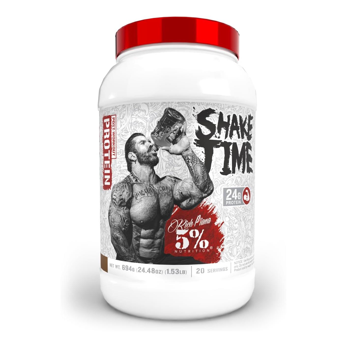 5% Nutrition Shake Time Animal Protein Drink, No Sugar/Dairy/Soy (Chocolate)