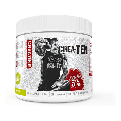 5% Nutrition CreaTEN Creatine for Muscle Gain, Power & Recovery (Lemon Lime)