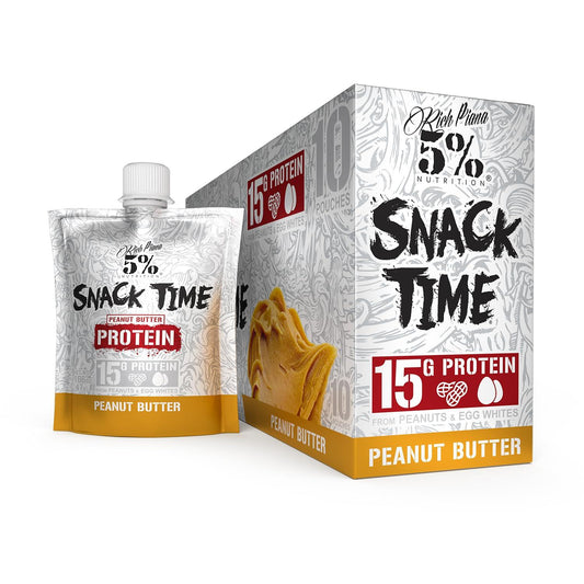 Rich Piana 5% Nutrition Snack Time Protein Shots (10-Pack, Peanut Butter)