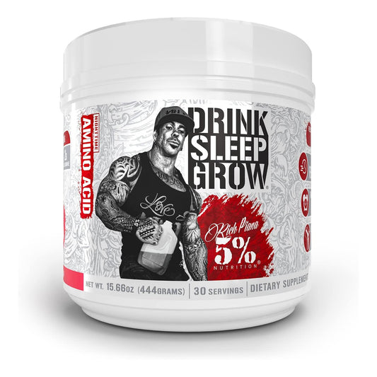 Rich Piana 5% Nutrition Drink Sleep Grow Nighttime Muscle Builder (15.77 oz, Watermelon)