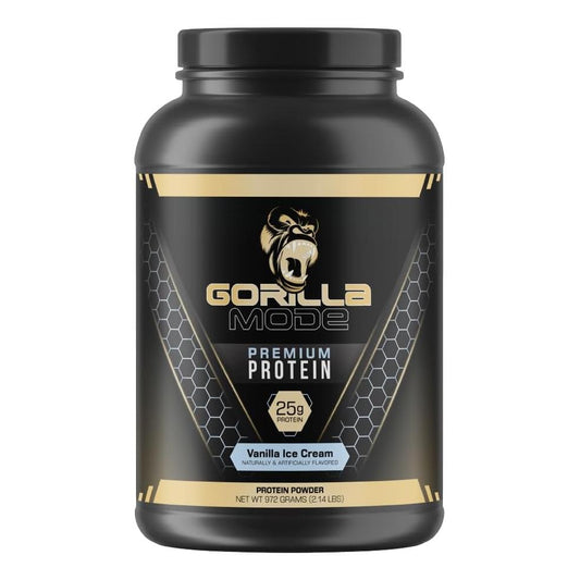 Vanilla Ice Cream Gorilla Mode Whey Protein (30 Servings, 25g Protein)