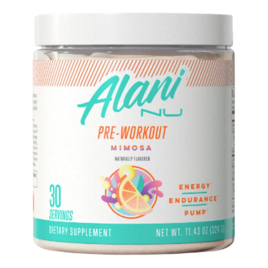 Alani Nu Pre Workout Powder, Mimosa, 200mg Caffeine, 30 Servings (30ct)