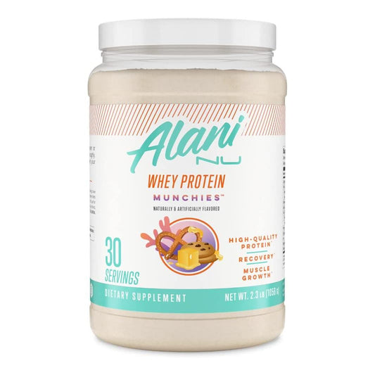 Alani Nu Whey Protein Powder, Munchies Flavor, Low Sugar (30 Servings)