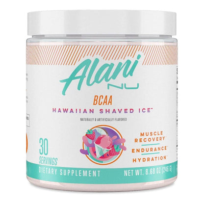 Alani Nu BCAA Hawaiian Shaved Ice, Muscle Recovery Supplement (30 Servings)