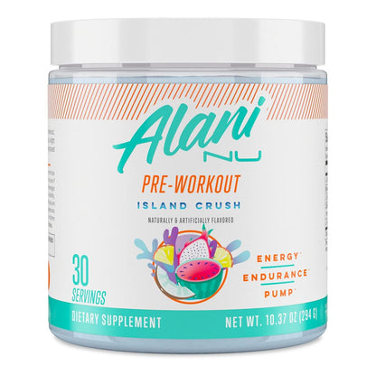 Alani Nu Island Crush Pre-Workout, 200mg Caffeine, Sugar Free (30 Servings)