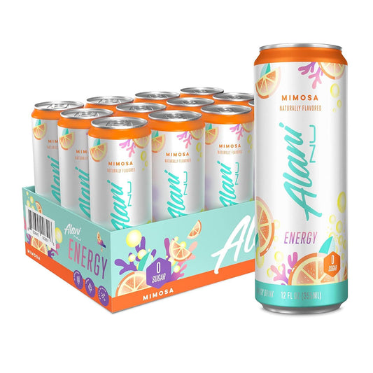 Alani Nu MIMOSA Energy Drink, 200mg Caffeine, Zero Sugar (12 Pack, 12 Fl Oz)