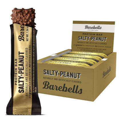 Barebells Salty Peanut Protein Bars, 20g Protein, 1g Sugar (12 Count, 1.94oz)