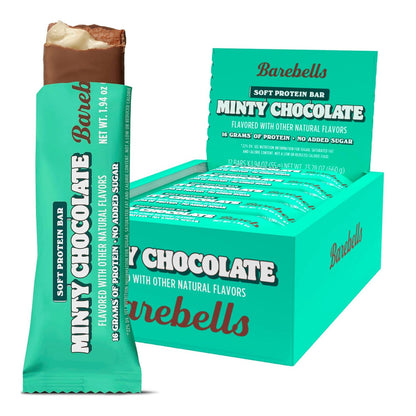 Barebells Mint Chocolate Protein Bars, 16g Protein, 2g Sugar (12 Pack, 1.94oz)