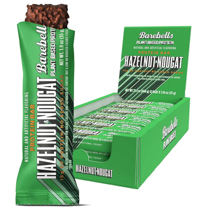 Barebells Vegan Protein Bars Hazelnut & Nougat, 15g Protein (12ct, 1.9oz)