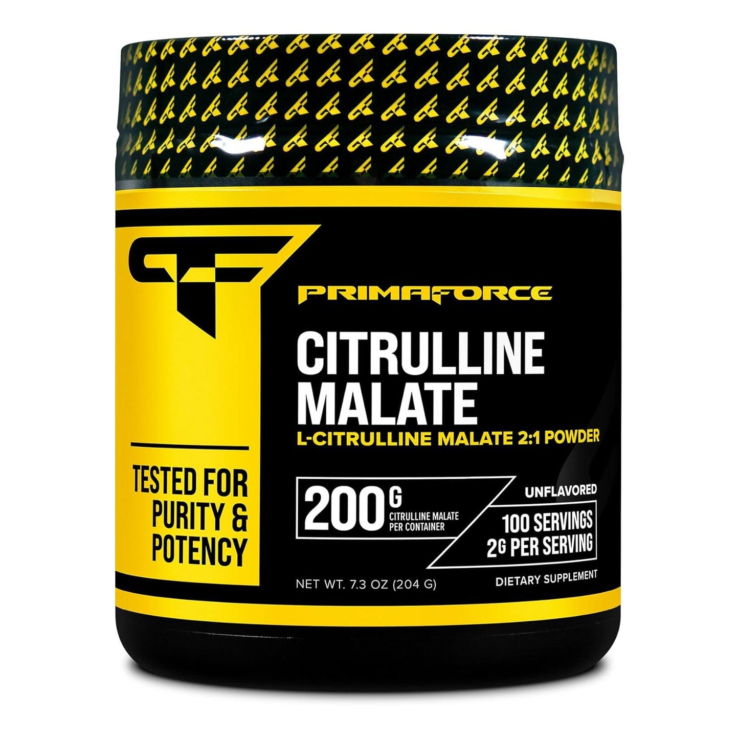 PrimaForce L-Citrulline Malate Powder, Unflavored Pre-Workout (200g)