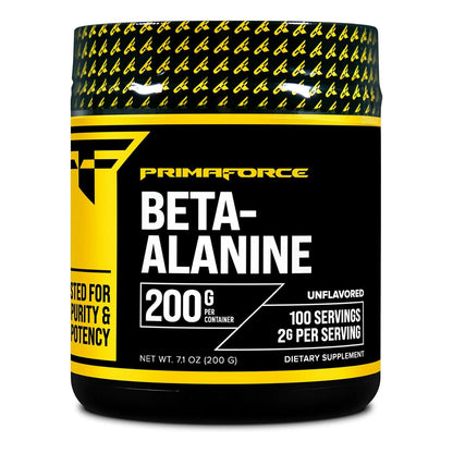 Primaforce Beta Alanine Powder, Unflavored - Muscle Support & Recovery (200g)