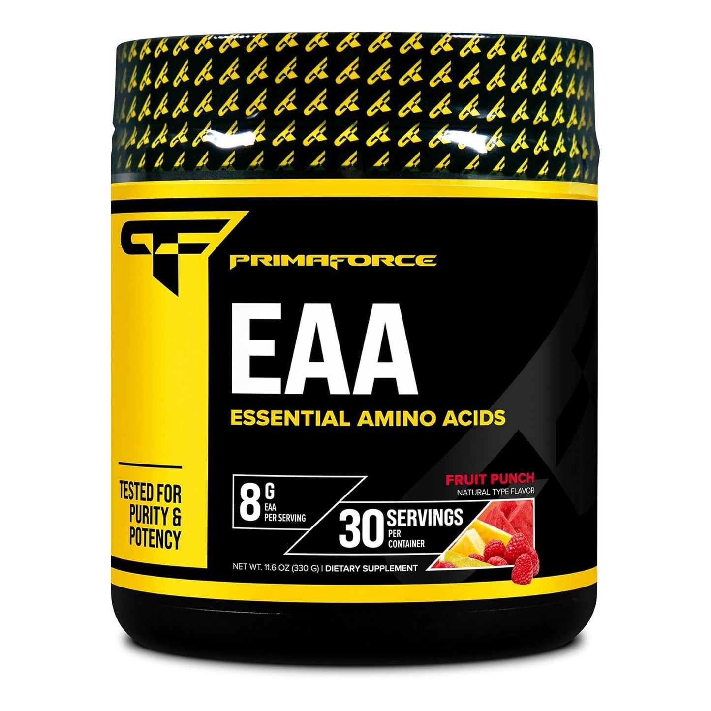 Primaforce EAA Powder for Workout and Recovery, Fruit Punch (30 Servings, Non-GMO, Gluten Free)