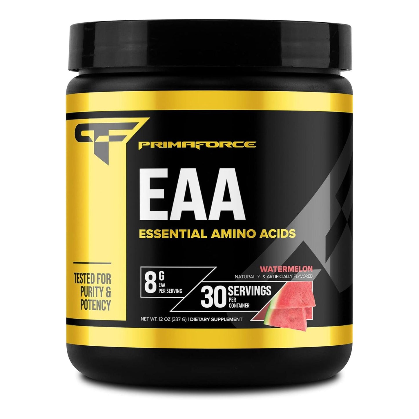 Primaforce EAA Powder for Workout & Recovery, Non-GMO, Gluten Free (30 Servings, Watermelon)