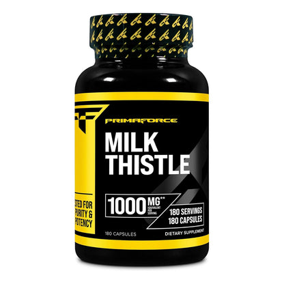 Primaforce Milk Thistle 1000mg Equivalent, Gluten-Free, Non-GMO (180 Caps)