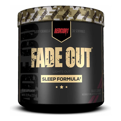 REDCON1 Fade Out Sleep Aid, Black Currant - Vegan, Keto Friendly (30 Servings)