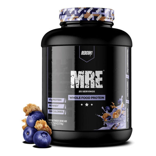 REDCON1 MRE Protein Powder, Blueberry Cobbler - Whole Food Meal Replacement (25 Servings)