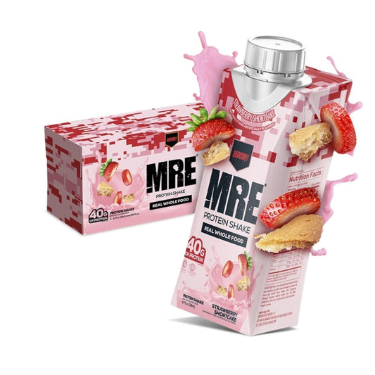 REDCON1 MRE Strawberry Shortcake Protein Shakes - Sugar Free (12 Pack)