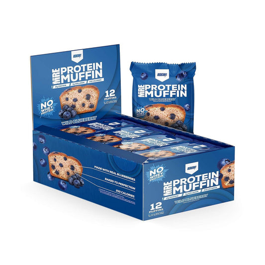 REDCON1 MRE Wild Blueberry Protein Muffin - 15g Protein, No Whey (12 Pack)