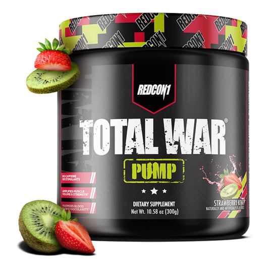 REDCON1 Total War Pump Non-Stim Pre Workout - Strawberry Kiwi (10.58 oz)