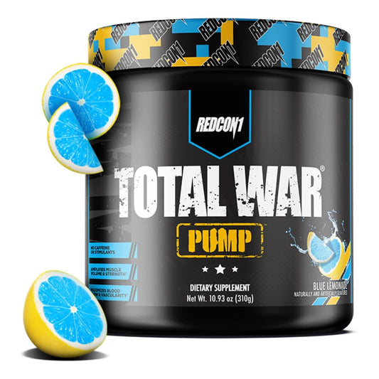 REDCON1 Total War Pump Non-Stim Pre Workout - Blue Lemonade (10.93 oz)