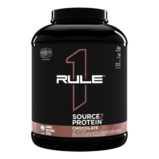 Source 7 Protein - Gelato Flavors, 22g Protein, 10g EAAs (5 lbs, Chocolate)