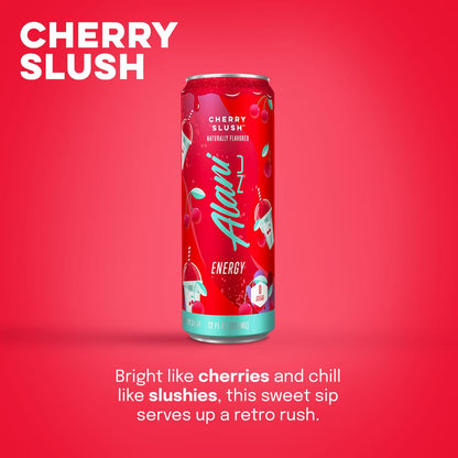 Alani Nu Cherry Slush Energy Drink (12oz, 12 Cans)