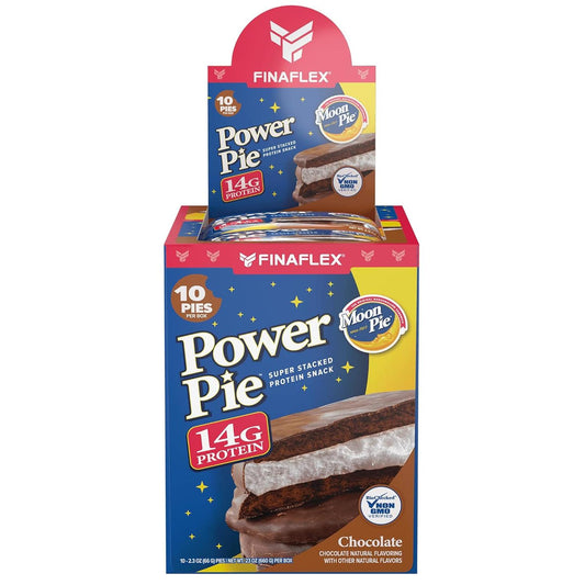 Power Moon Pie Super Stacked Protein Snack, Chocolate (10-Pack)