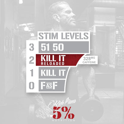 5% Nutrition Kill It Reloaded + FasF Pre-Workout & NO Booster (2-Stack)