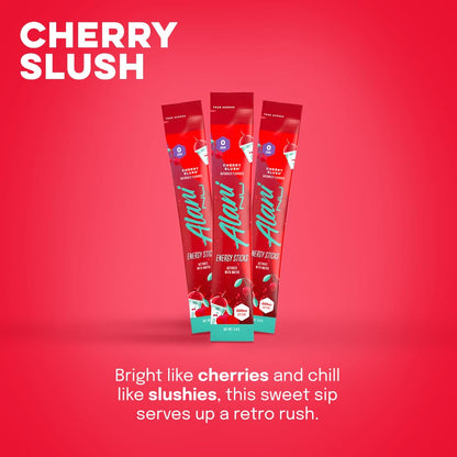 Alani Nu Cherry Slush Energy Sticks, Zero Sugar, 200mg Caffeine (10 Pack)