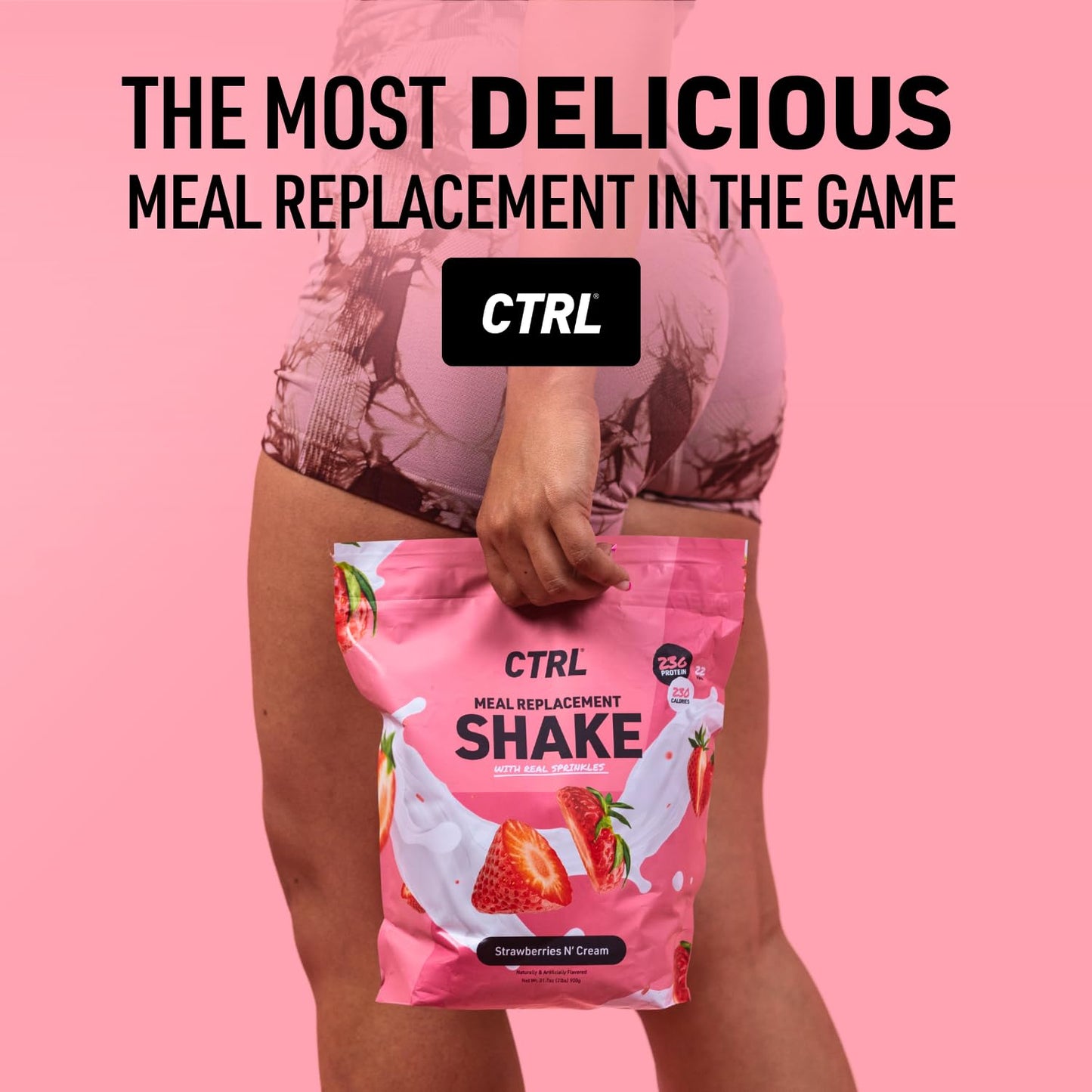 CTRL Strawberries N' Cream Meal Replacement Shake (15 Servings)