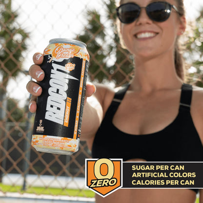 REDCON1 Energy Drink, Orange Cream - Zero Sugar, 200mg Caffeine (12 ct)