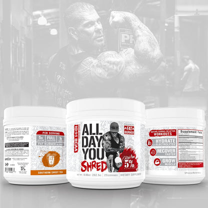 5% Nutrition AllDayYou Shred BCAA Powder for Weight Management (Southern Sweet Tea)