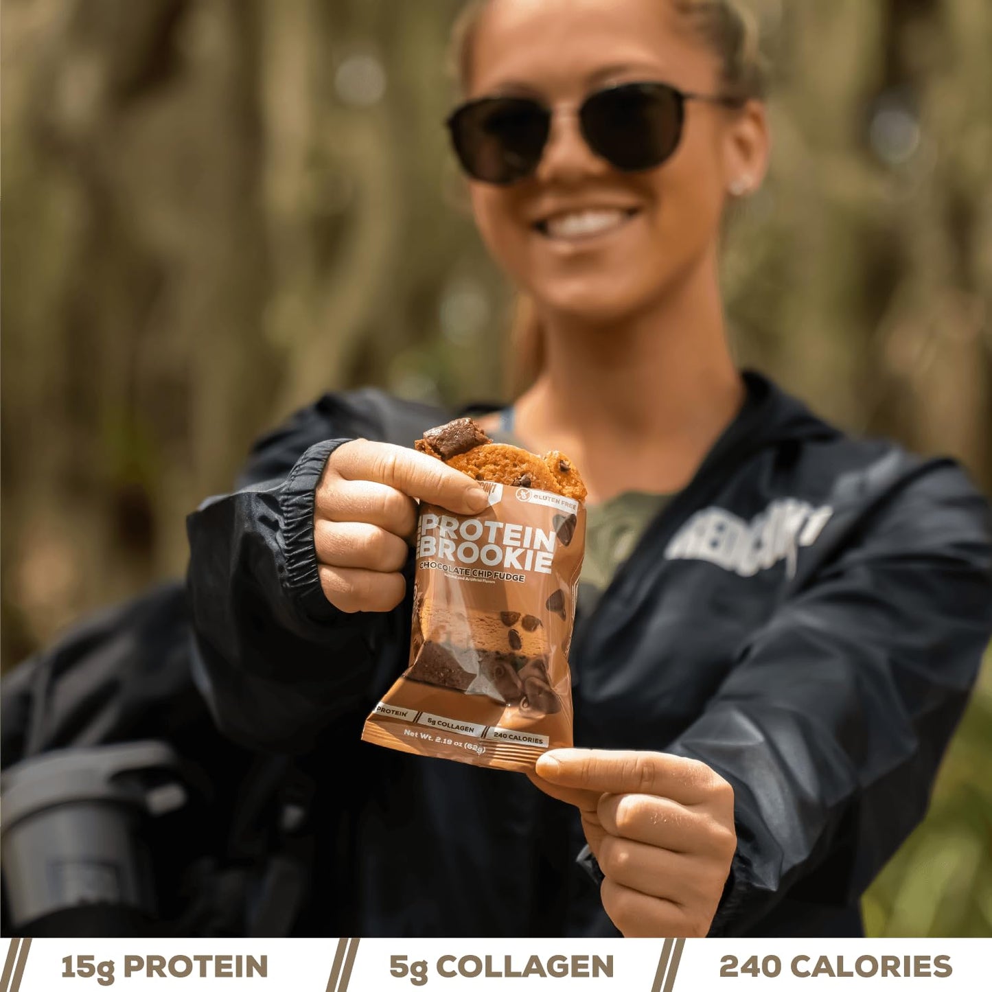 REDCON1 MRE Brookie Protein Snack - Chocolate Chip Fudge (12 Pack)