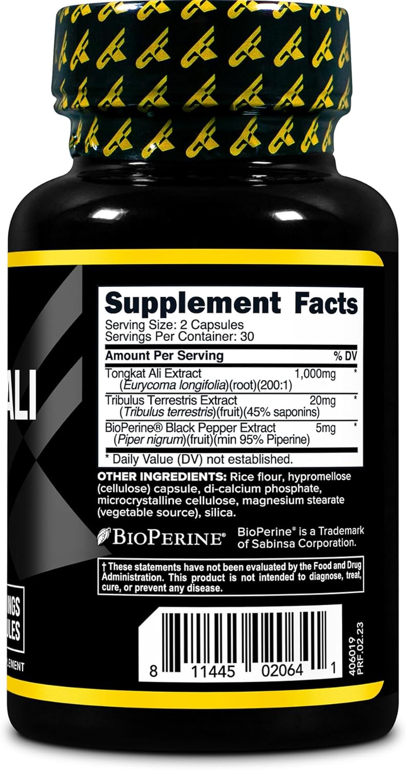 Primaforce Tongkat Ali Complex with BioPerine (1000mg, 60 Capsules)