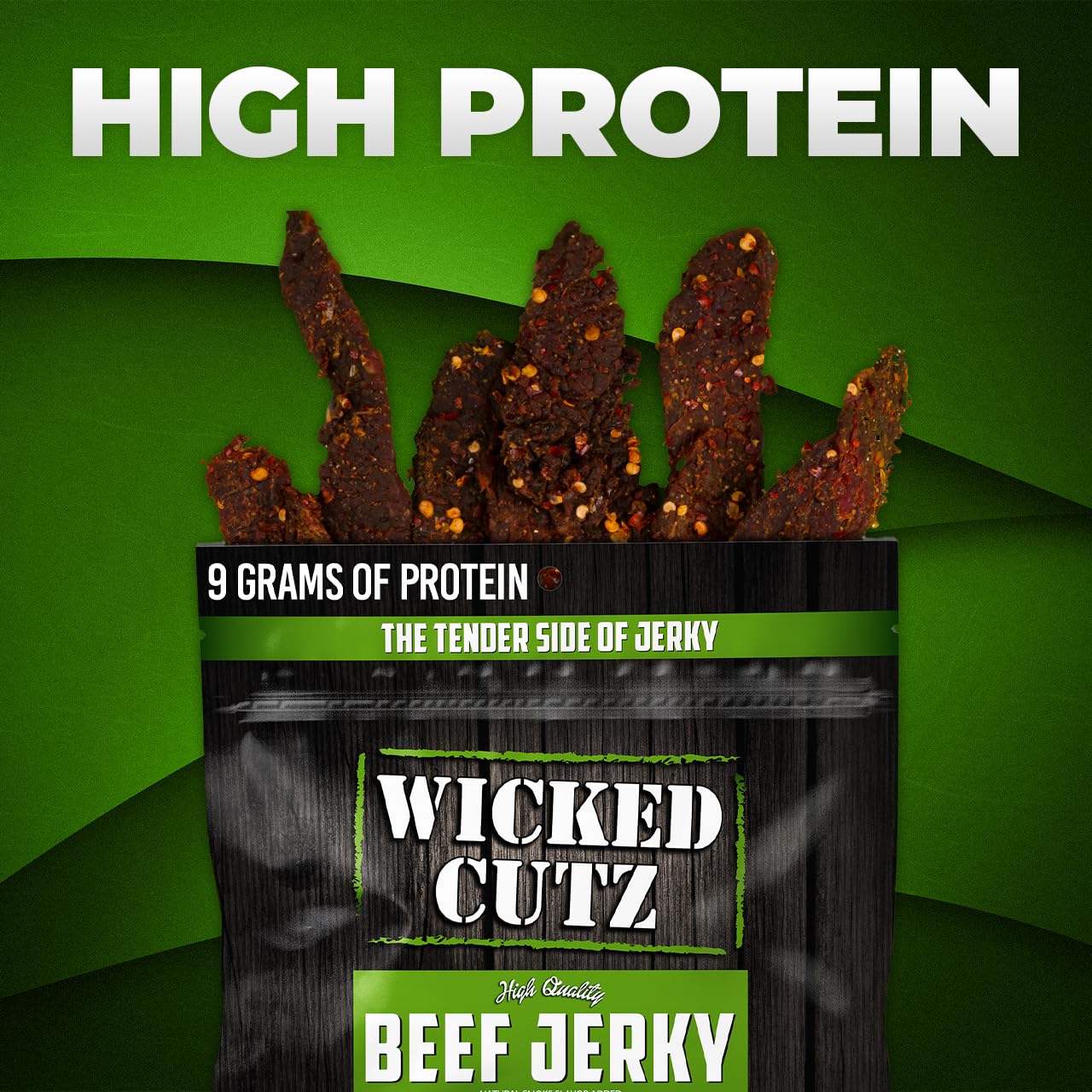 Volcanic Jalapeno Beef Jerky - Tender, Flavorful, 27g Protein (2 Bags)