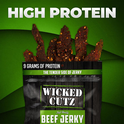 Volcanic Jalapeno Beef Jerky - Tender, Flavorful, 27g Protein (2 Bags)