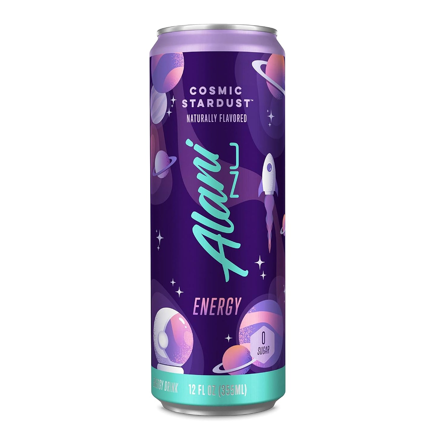 Alani Nu Cosmic Stardust Energy Drink, 200mg Caffeine, Zero Sugar (12 Pack)