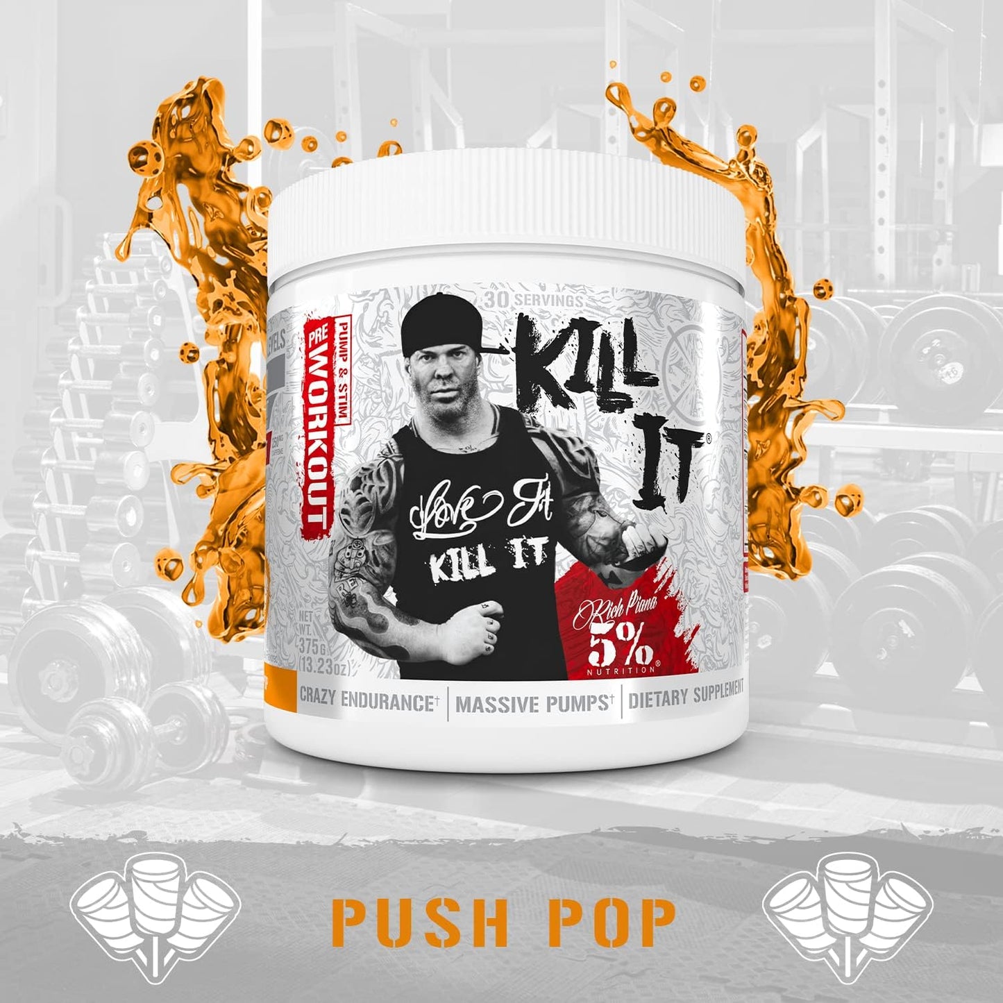 5% Nutrition Kill It Pre Workout w/Creatine, Caffeine, NO Boost (13.23oz, 30srv)