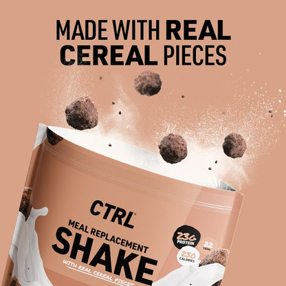 CTRL Cocoa Crunch Meal Replacement Shake, 23g Protein, 15 Servings (Cereal Pieces)