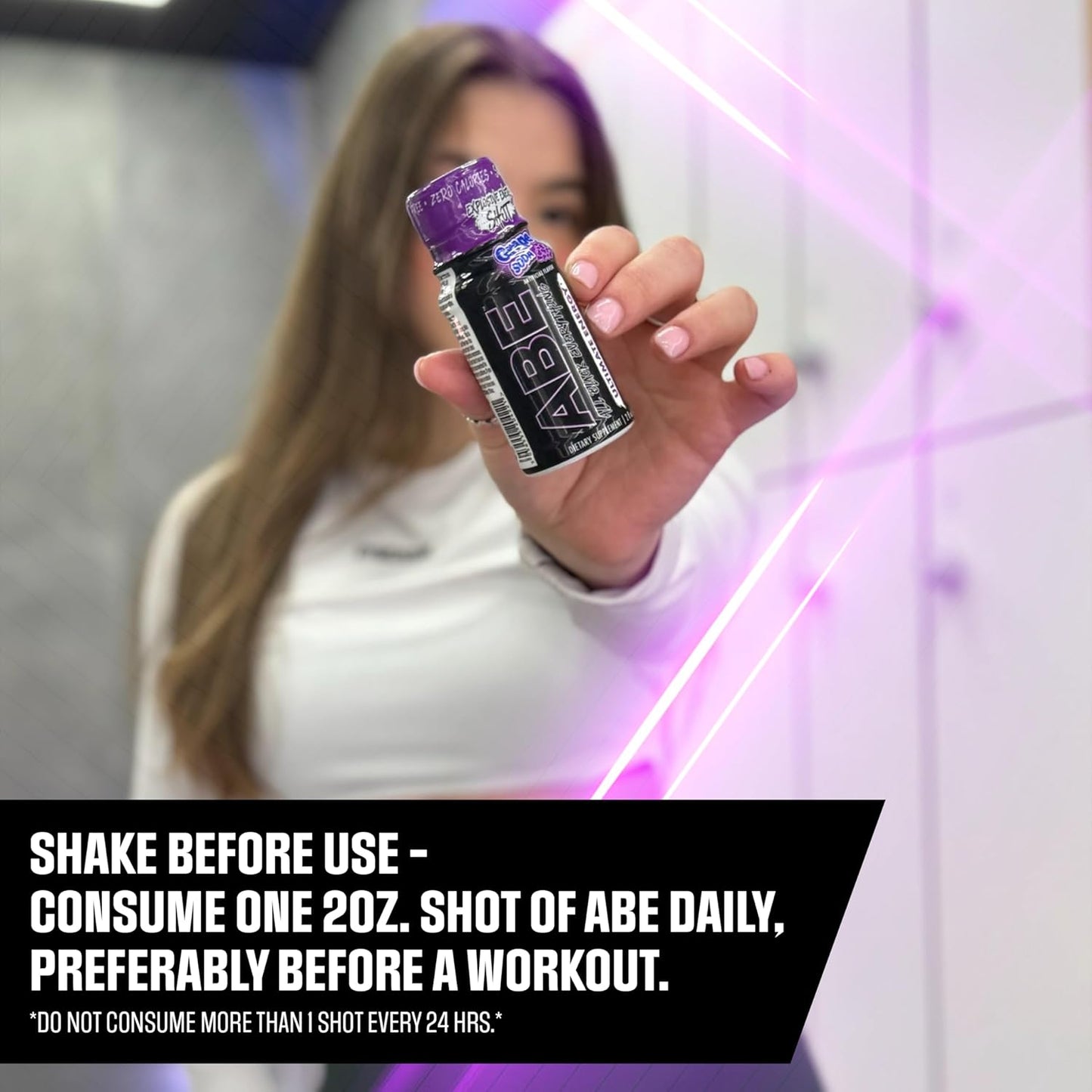 All Black Everything Energy Shots - Grape Soda, Zero Sugar (12 Pack)