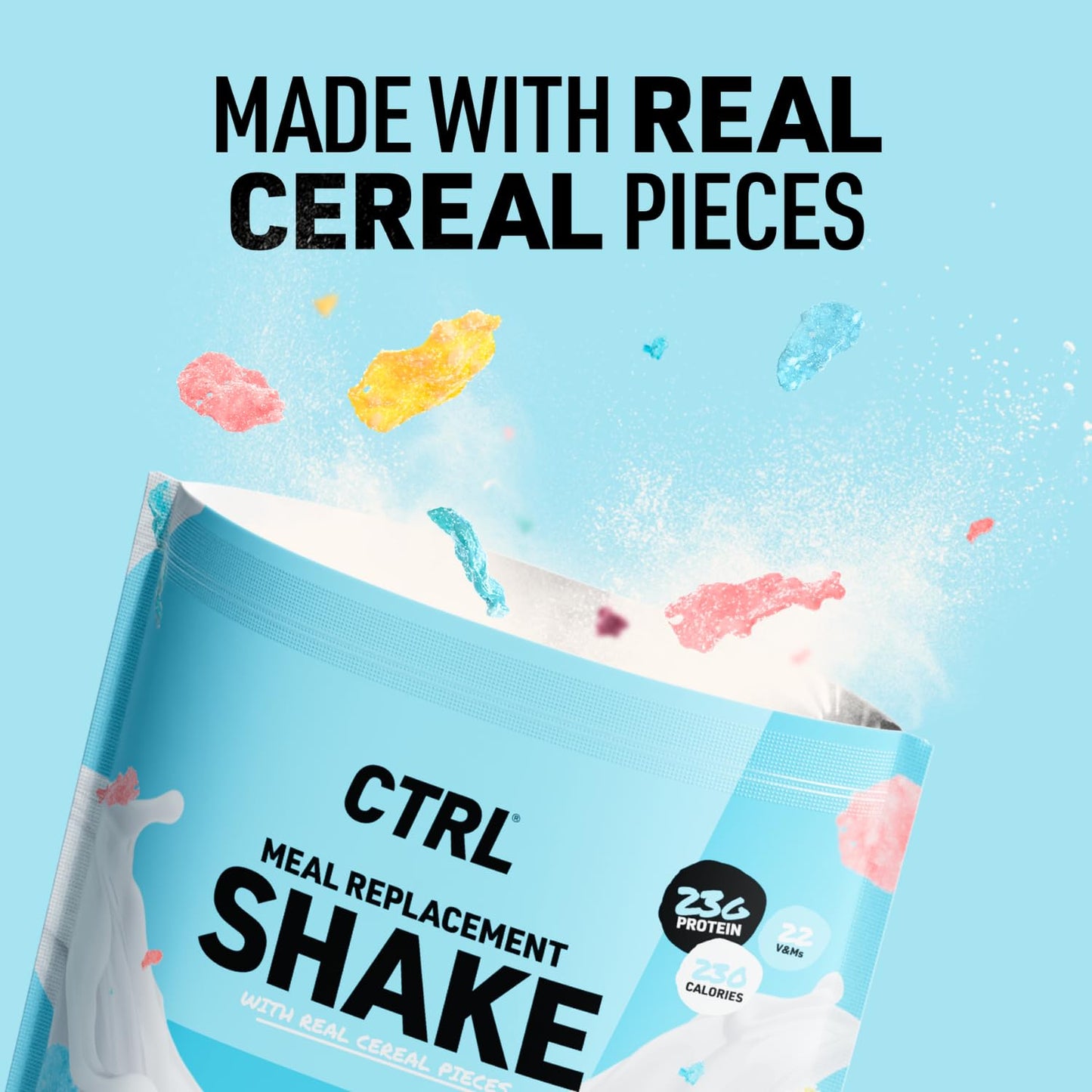 CTRL Fruity Flakes Meal Replacement Shake with Cereal Pieces (15 Servings)