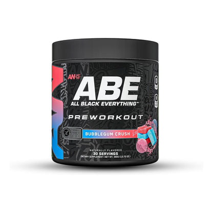 Black Everything Pre-Workout Powder, Bubblegum Crush (30 Servings, 350mg Caffeine)