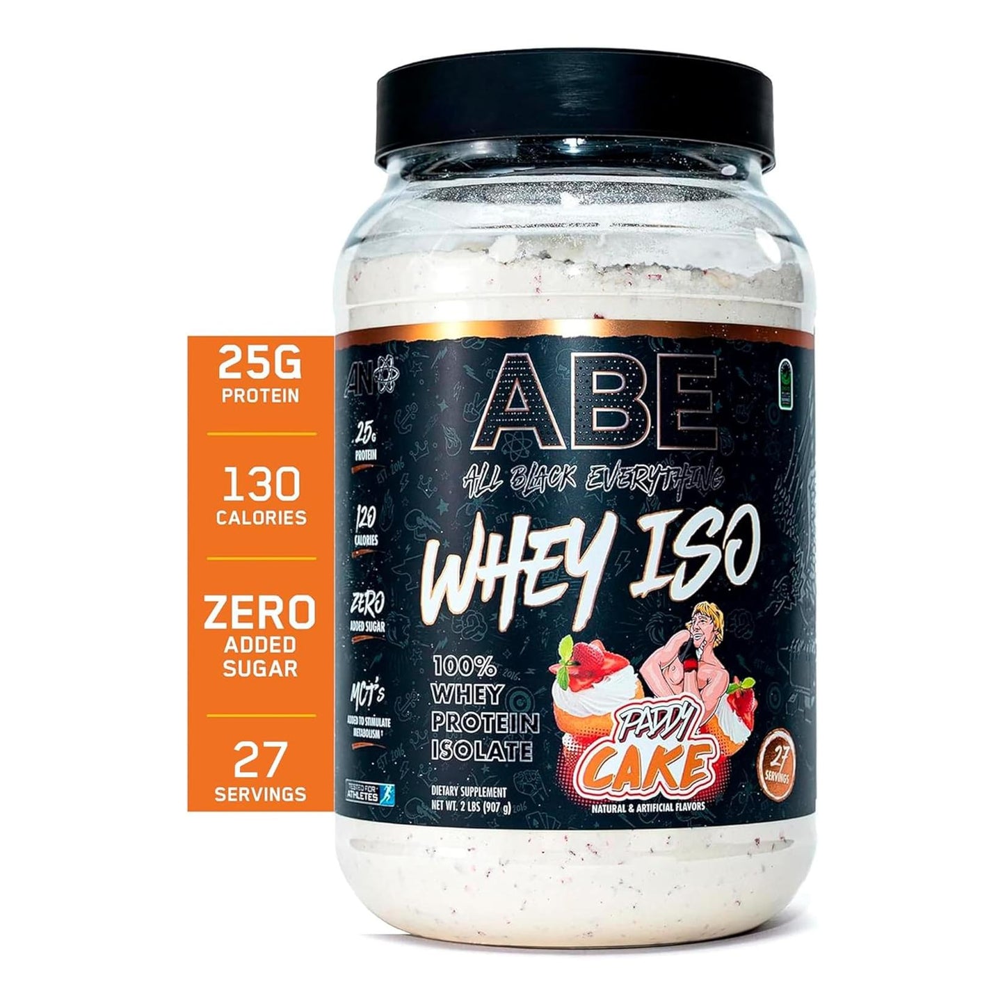 All Black Everything Whey Protein, Strawberry Shortcake (20 Servings, 25g)