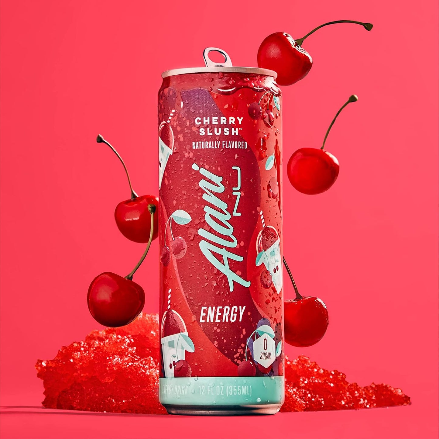 Alani Nu Cherry Slush Energy Drink (12oz, 12 Cans)