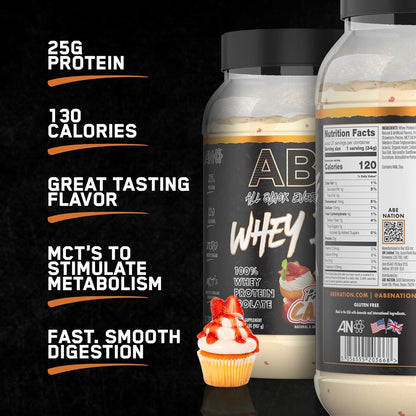 All Black Everything Whey Protein, Strawberry Shortcake (20 Servings, 25g)