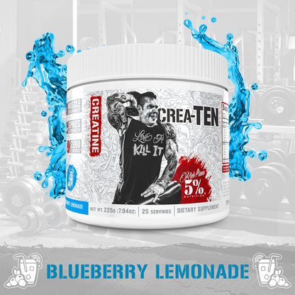 5% Nutrition CreaTEN Creatine Complex for Muscle Gain, Power & Recovery (Blueberry Lemonade)