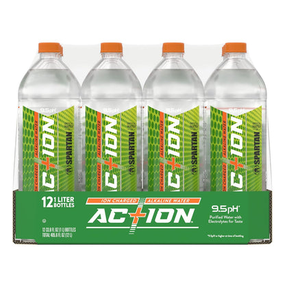 Ac+ion Charged Alkaline Water, 12-Pack (1L Bottles)